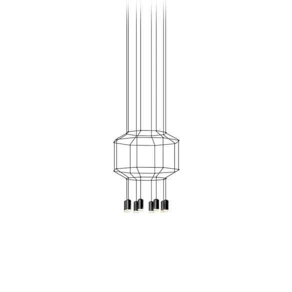 Lampe à suspension hexagonale Vibia Wireflow