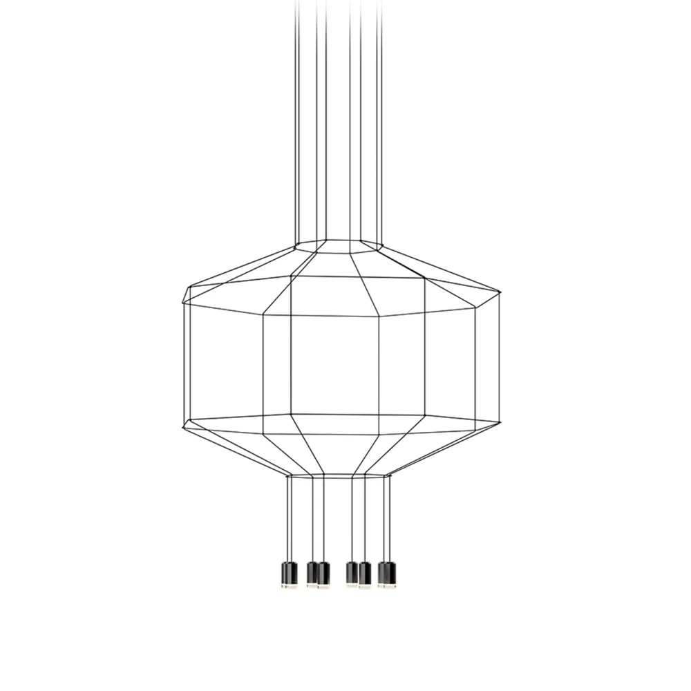 Lampada a Sospensione Esagonale Vibia Wireflow