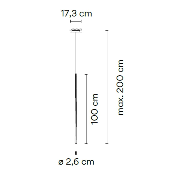 Lampe suspension Vibia Slim 0920