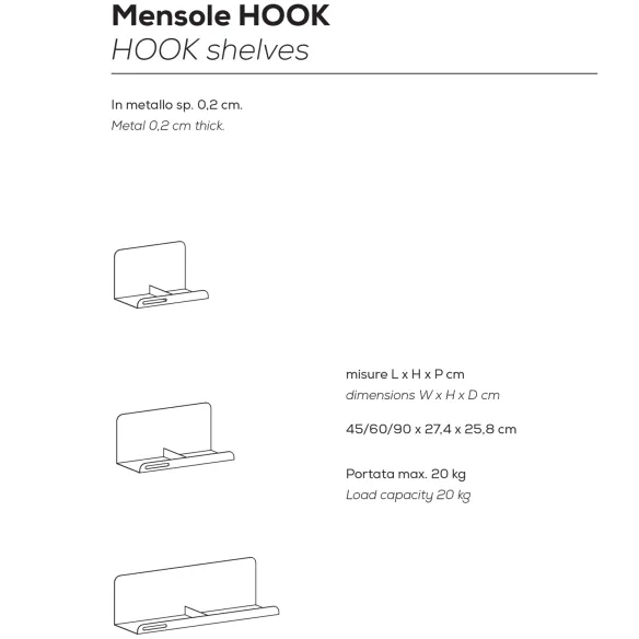 étagère Nidi Hook