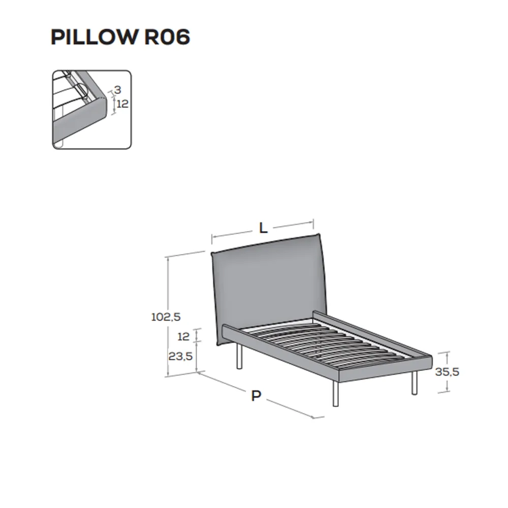 Einzelbett Nidi Pillow