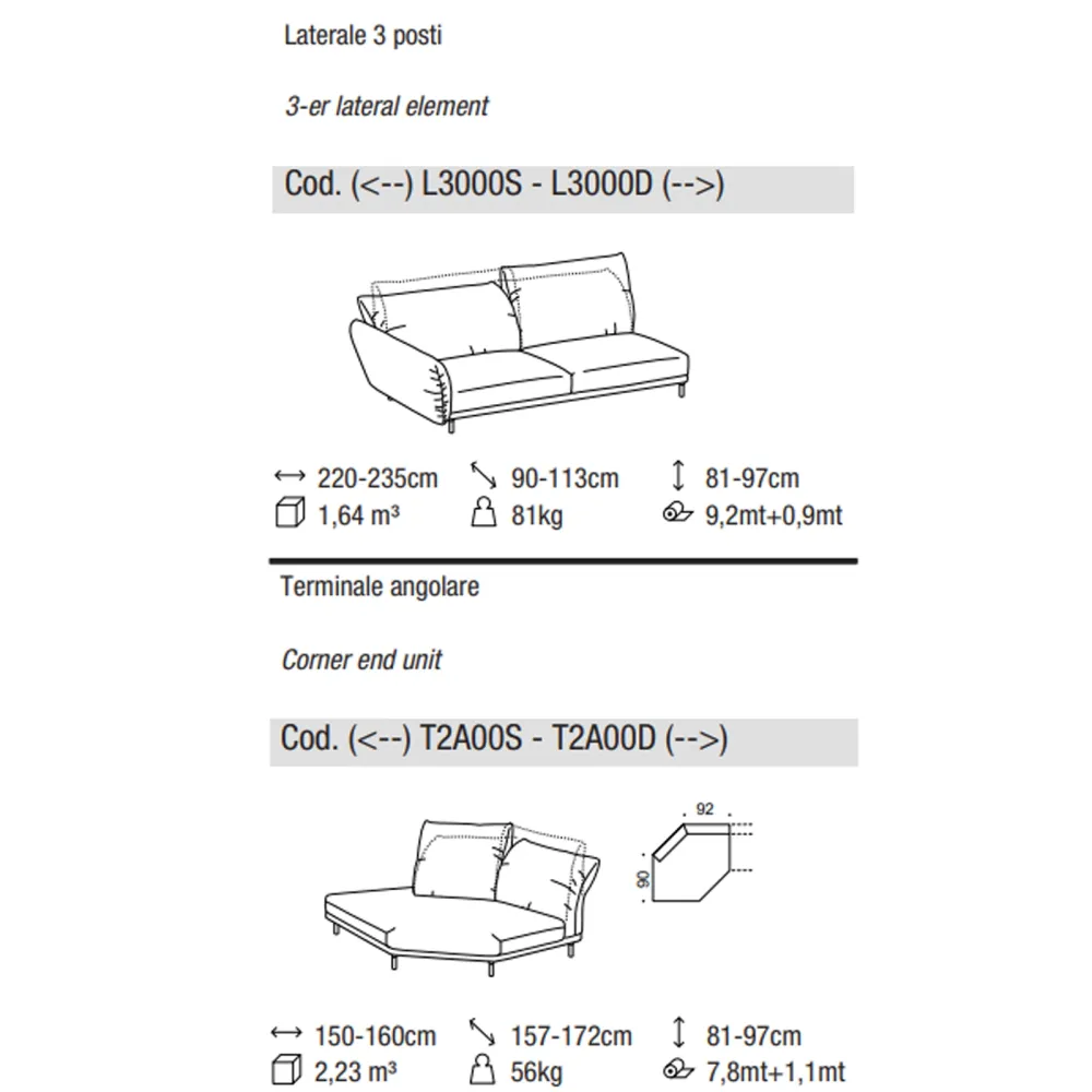 Divano Ditre Italia On Line Plain