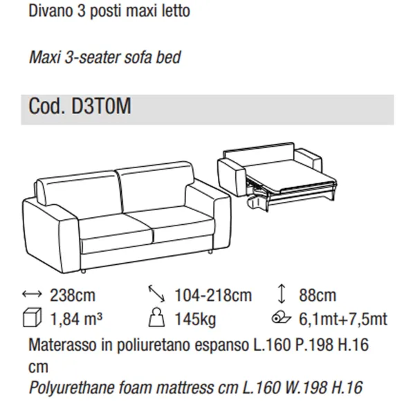 Schlafsofa DitreItalia Isabel
