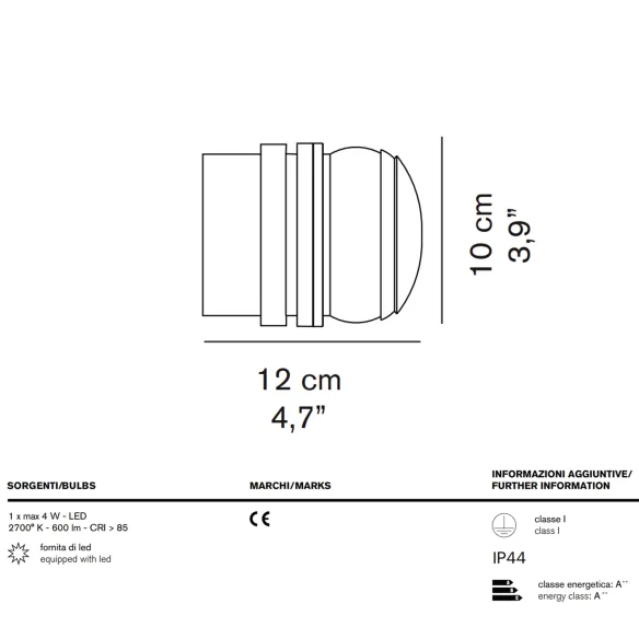 Applique Oluce Fresnel