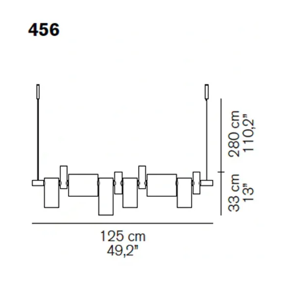 Lampe à suspension Oluce Dancing Queen 456