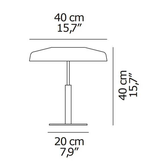 Lámpara de mesa Oluce Dora 271
