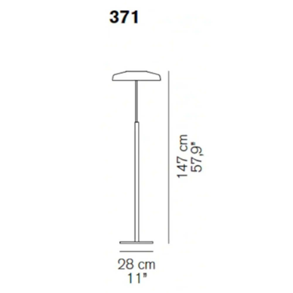 Lampe au sol Oluce Dora 371