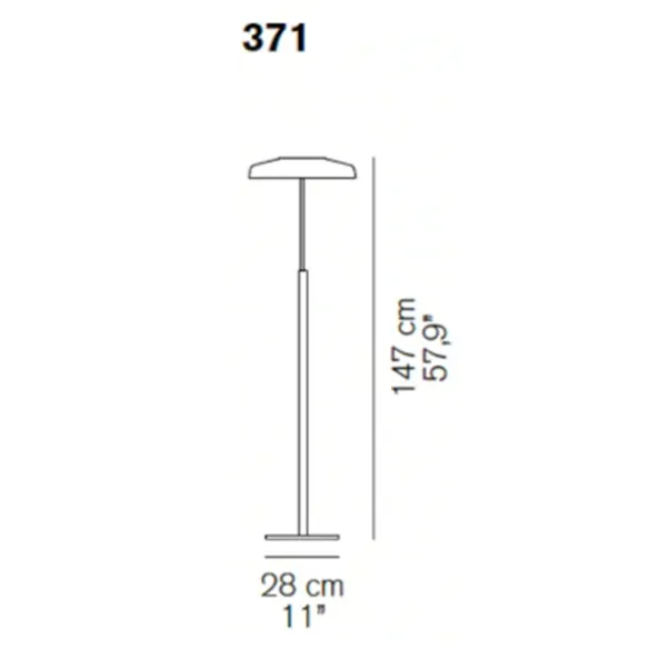 Bodenlampe Oluce Dora 371
