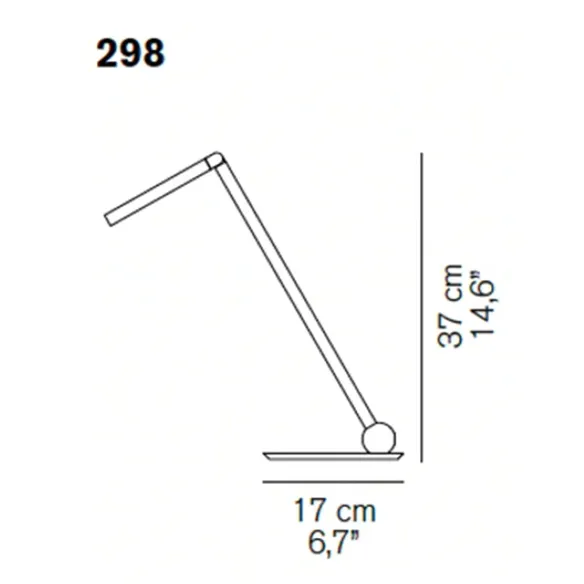 Lámpara de mesa Oluce Calamaio