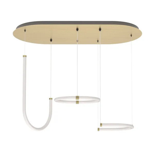 Suspension lamp with 3 pendants Petite friture Unseen