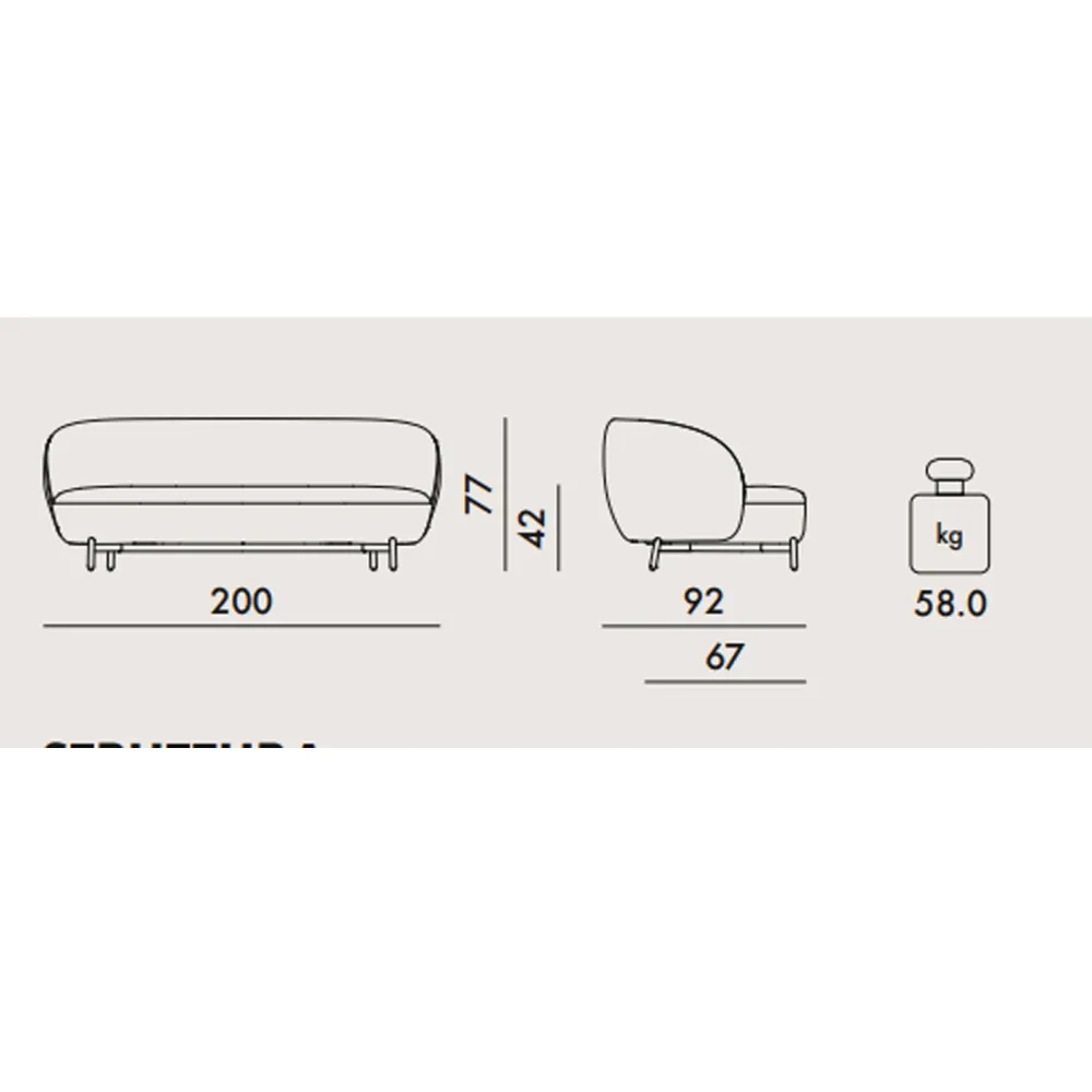 Sofa Kartell Lunam Orsetto