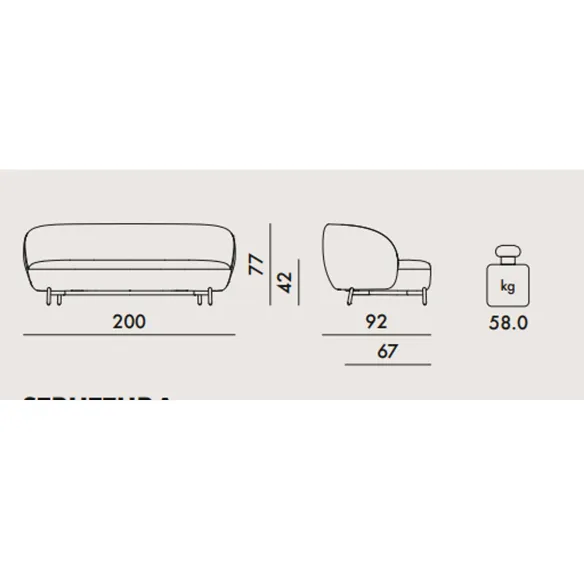 Sofa Kartell Lunam Orsetto