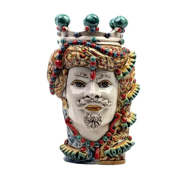 Ceramiche Siciliane di Caltagirone "Testa di Moro" Man Elegance Verus