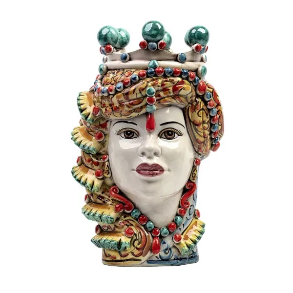 Cerámica siciliana de Caltagirone "Testa di Moro" Lady Elegance Verus 2