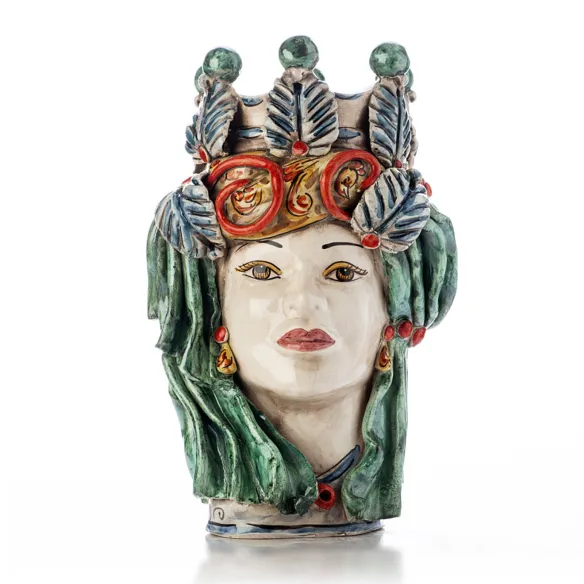 Cerámica siciliana de Caltagirone "Testa di Moro" Lady Verus Mediterraneo Classic Charmy