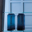 Blue glass vase Adriani & Rossi Elite