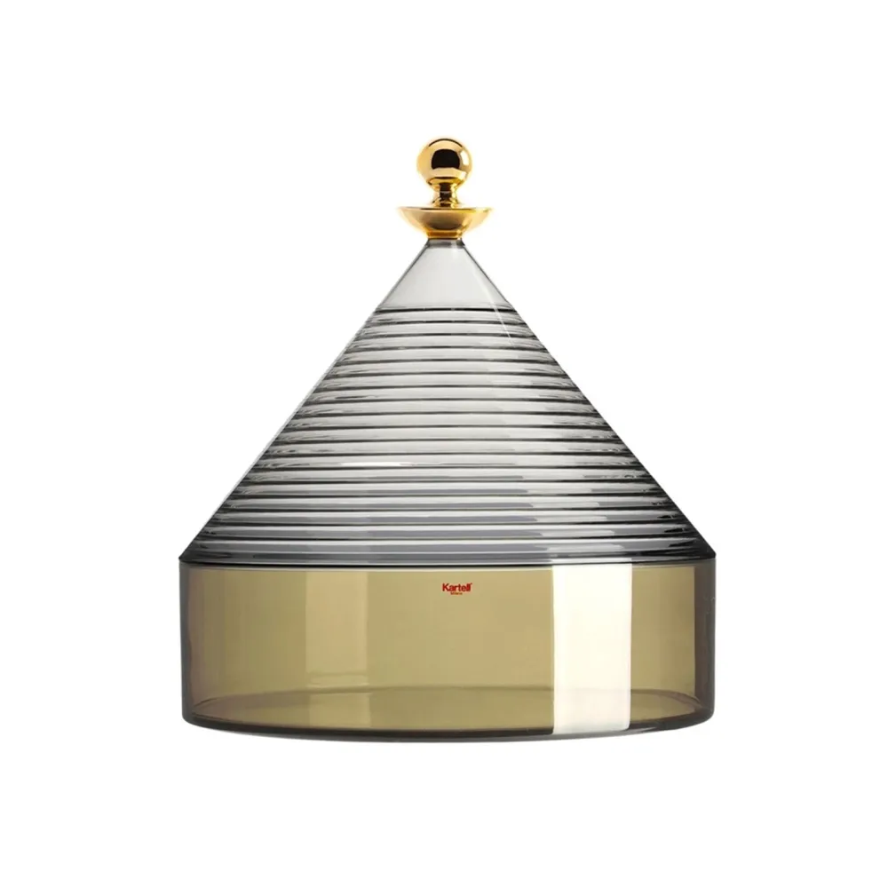 Kartell Trullo Geräucherter/grüner Behälter