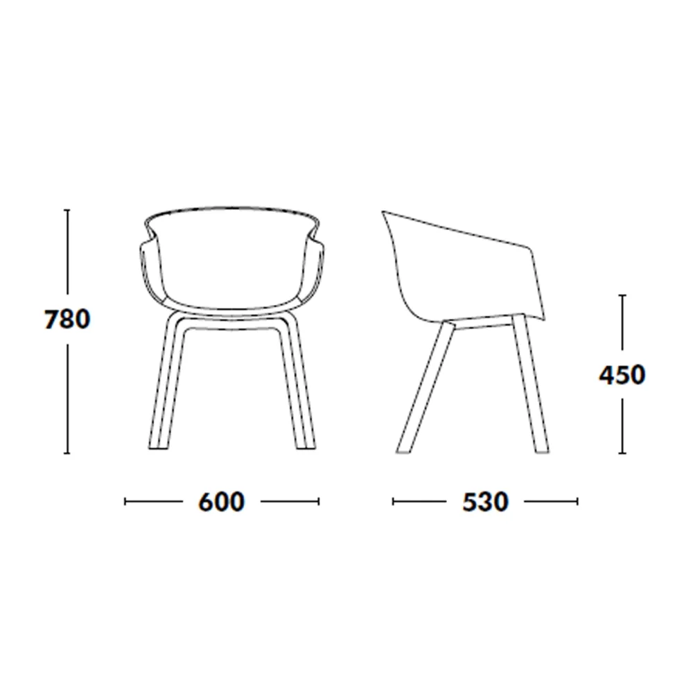 Chaise en bois Ondarreta Bai