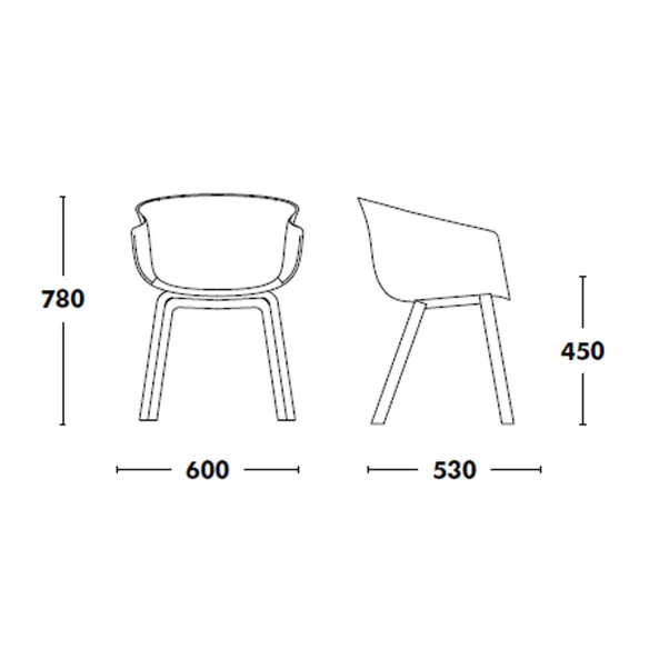 Chaise en bois Ondarreta Bai