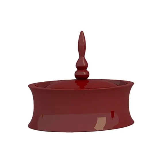 Adriani e Rossi Passade Ceramic vase - Glossy Bordeaux