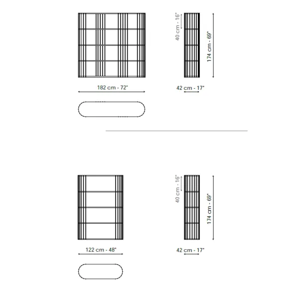 Bookcase Bonaldo Arpa