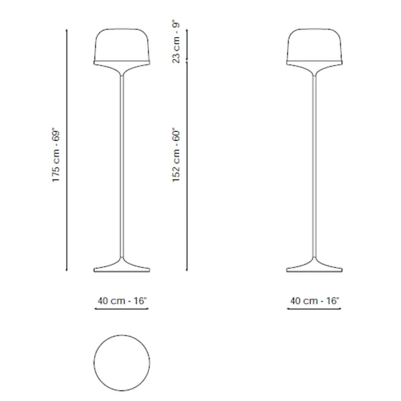 Lampada da terra Bonaldo Pin