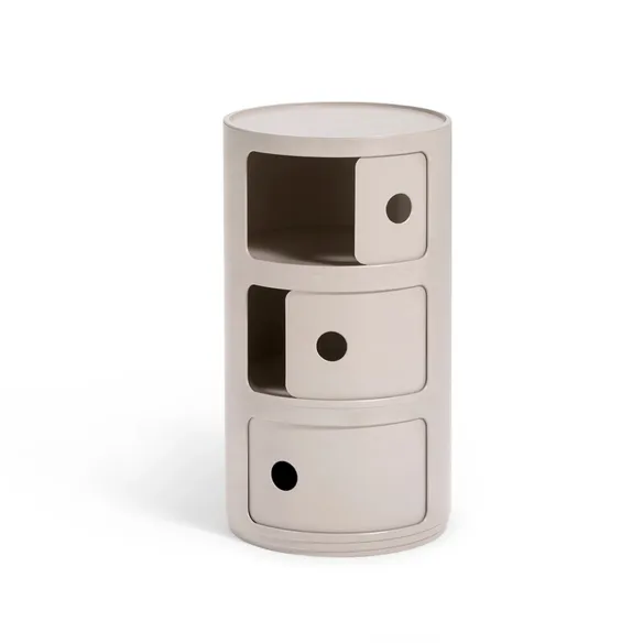 Kartell Componibili Bio 3 Elementi - Colore: Panna