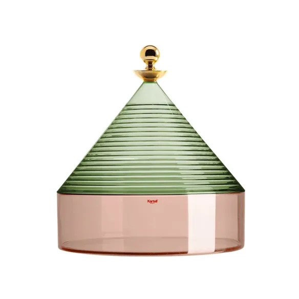 Kartell Trullo Conteneur - Vert Sauge / Rose