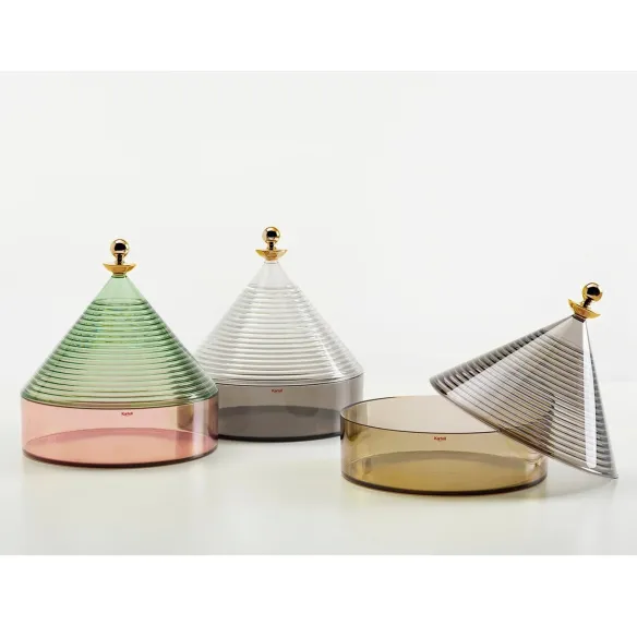 Kartell Trullo Container - Sage Green / Pink