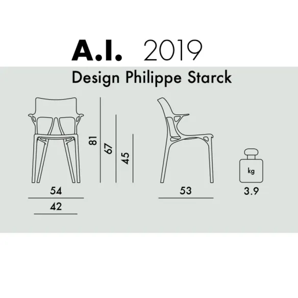 Kartell A.I. Chaise - Blanc