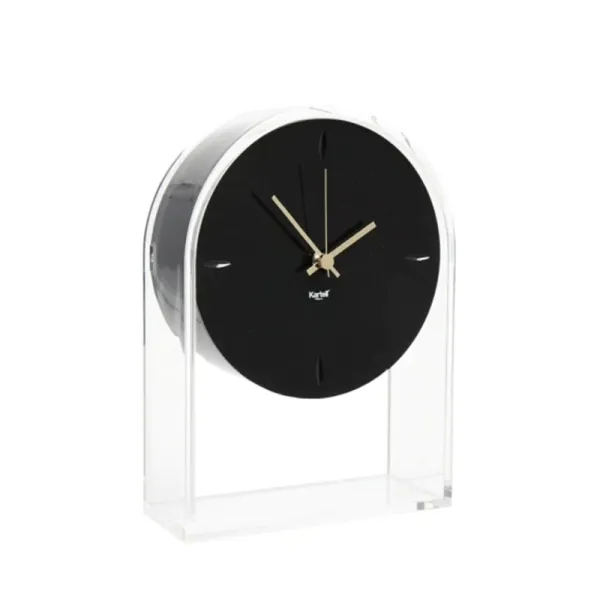 Kartell Air du Temps Desk clock - Crystal/black 2