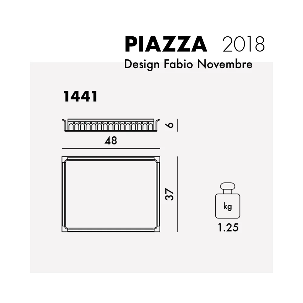 Kartell Piazza Plateau - Noir