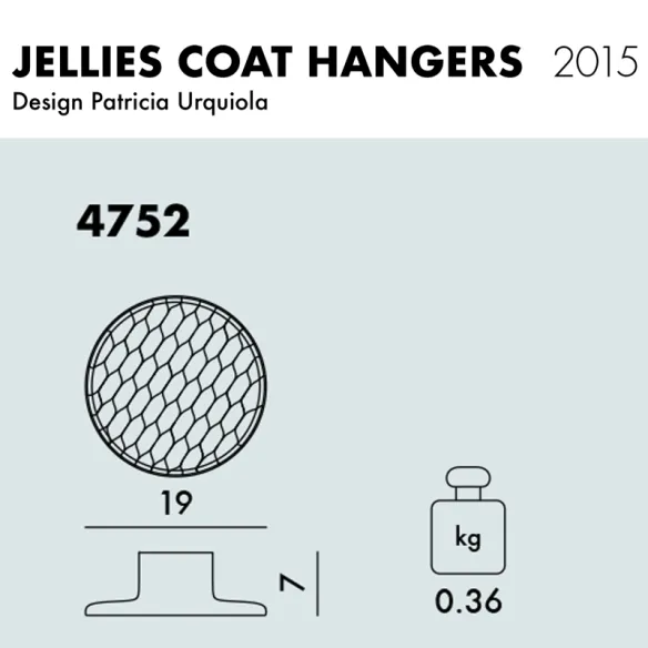 Kartell Jellies Coat Hanger Big Coat hanger - Pink