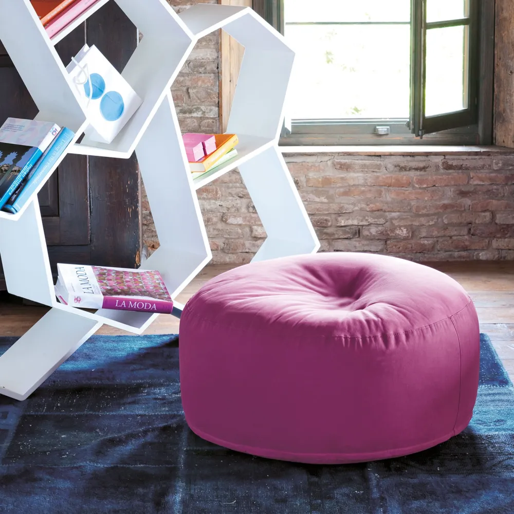 Round Twils soft pouf