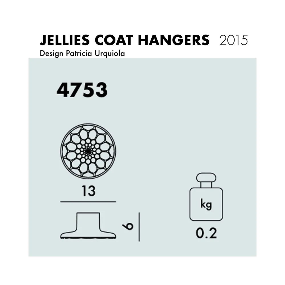 Kartell Jellies Coat Hanger Medium Appendiabiti - Rosa