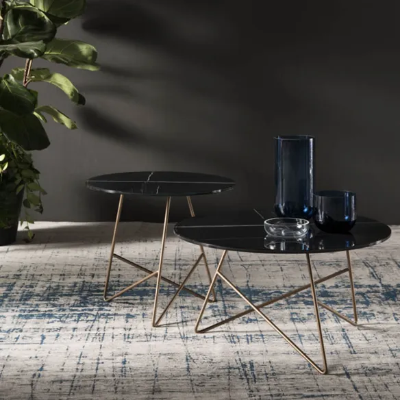 Small table MemeDesign Ermione Privè and Glass-Marble