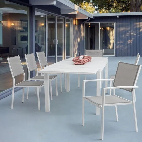 Bizzotto Chair C-BR Hilde White Cloud LD30