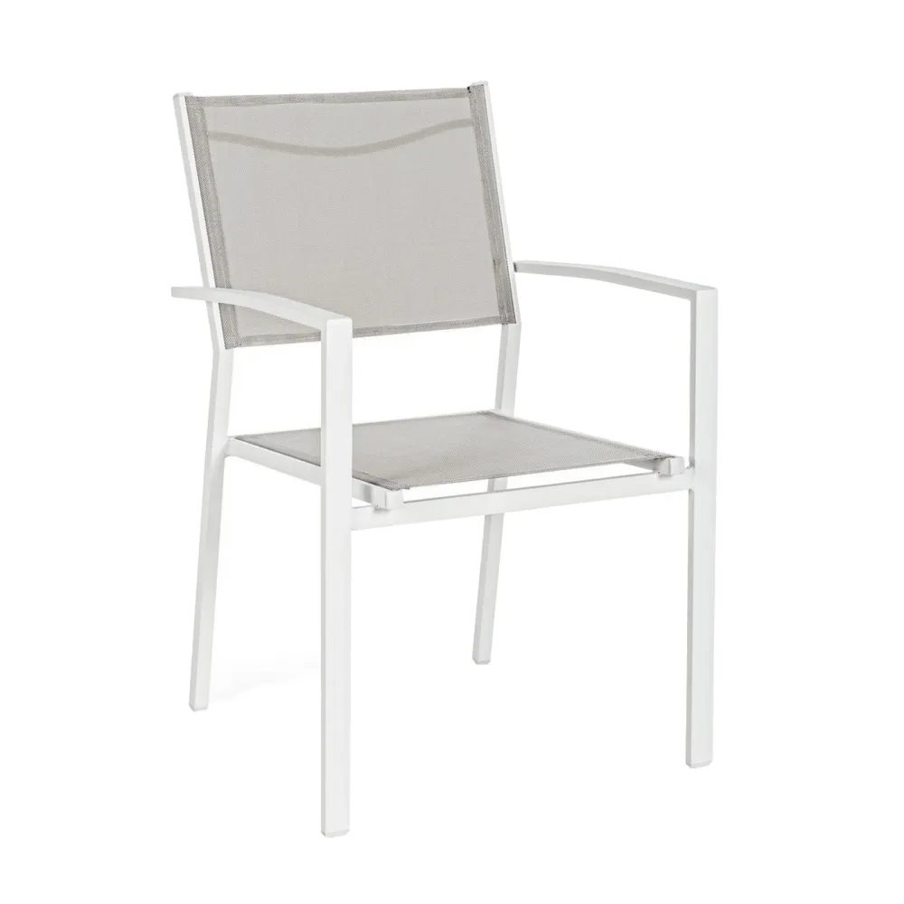 Bizzotto Chair C-BR Hilde White Cloud LD30