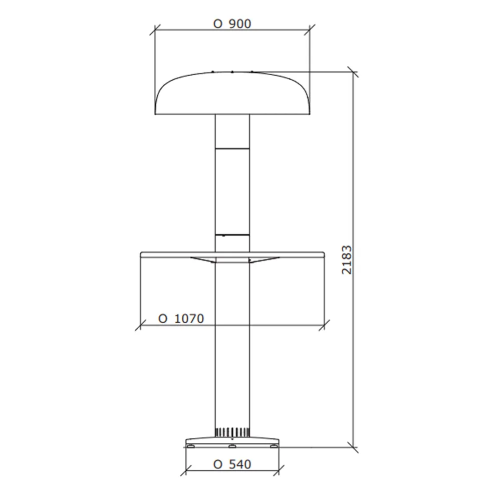 Primato Model L Heat 90/107 Outdoor pellet heating