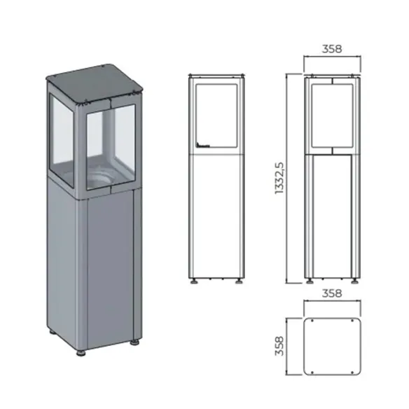 Chauffage extérieur à pellets Primato Modèle L Qube