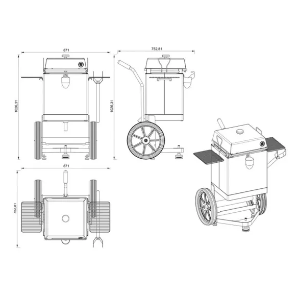 PBQ Pelletgrills GRILL-AROUND – Der tragbare Grill