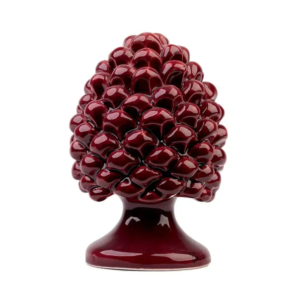 Verus Ceramiche Piña de pino 20 h cm - Burdeos