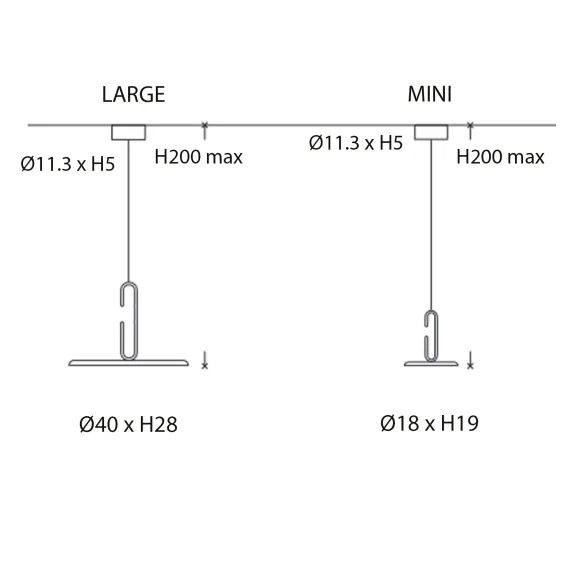 Penta CLIP Mini - Lampe à suspension
