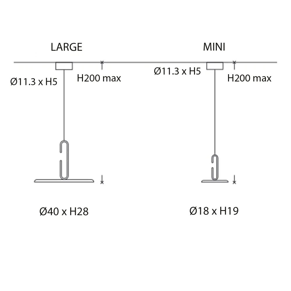 Penta CLIP Large - Lampada a sospensione