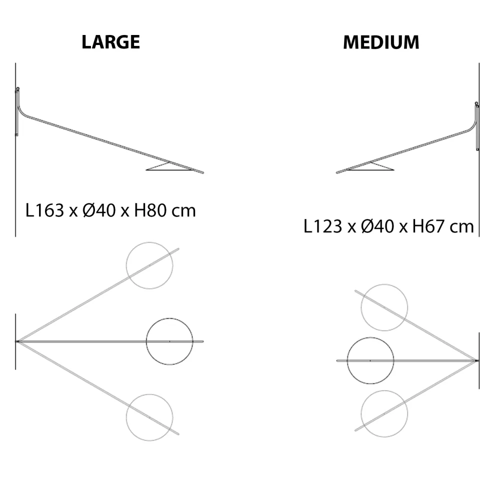 Penta GLIFO Câble - Applique