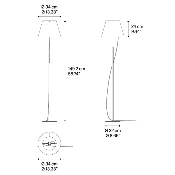 Lampe de sol Lodes Hover