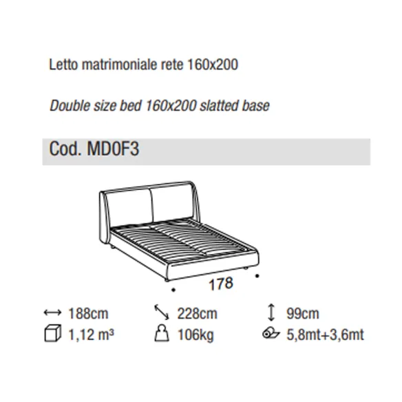 Letto Ditre Italia Bend
