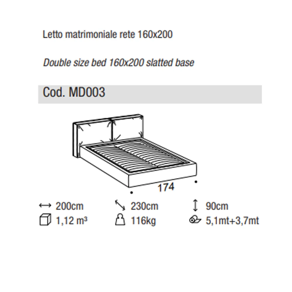 Letto Ditre Italia Flann 2.0