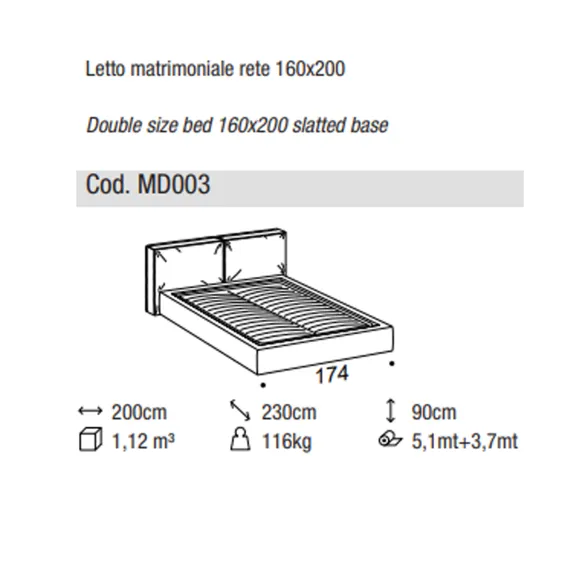 Letto Ditre Italia Flann 2.0