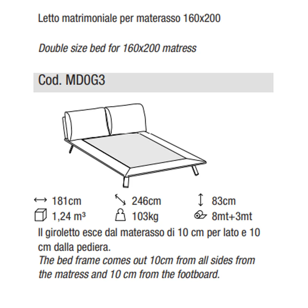 Letto Ditre Italia Kanaha